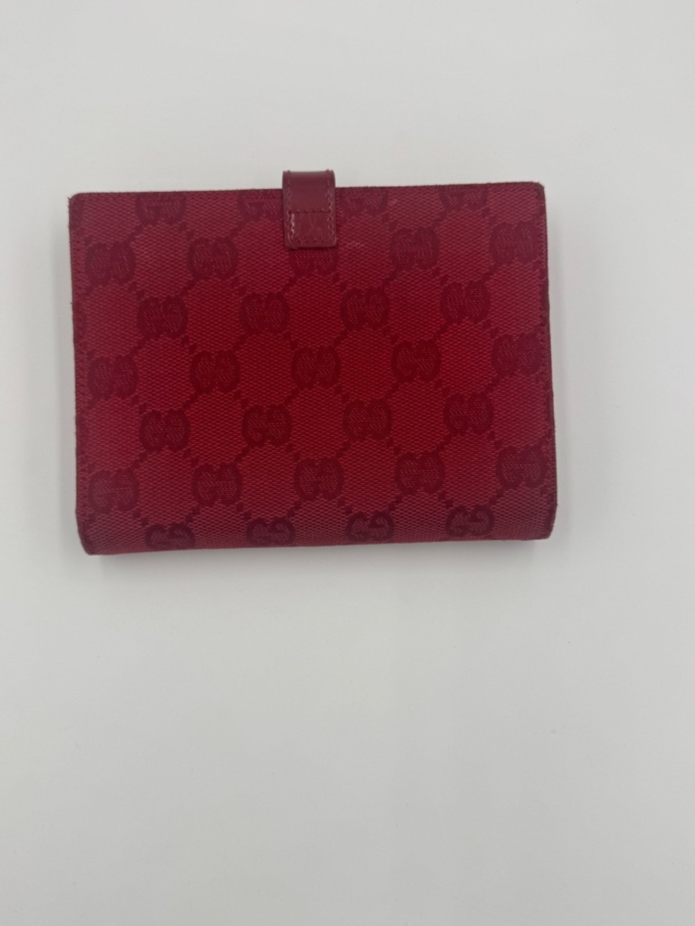 Gucci Jackie Piston GG Monogram Canvas & Leather Wallet with Gold Hardware - Picture 3 of 15